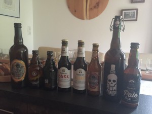 Bierauswahl für das Seminar Alpines Craft Beer mit Silvia Mayer